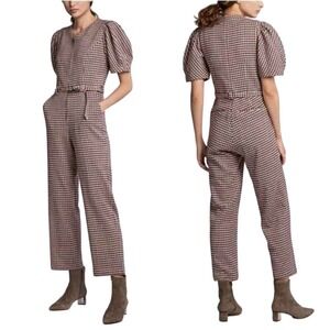 Sea New York Black and White Checkered Jumpsuit